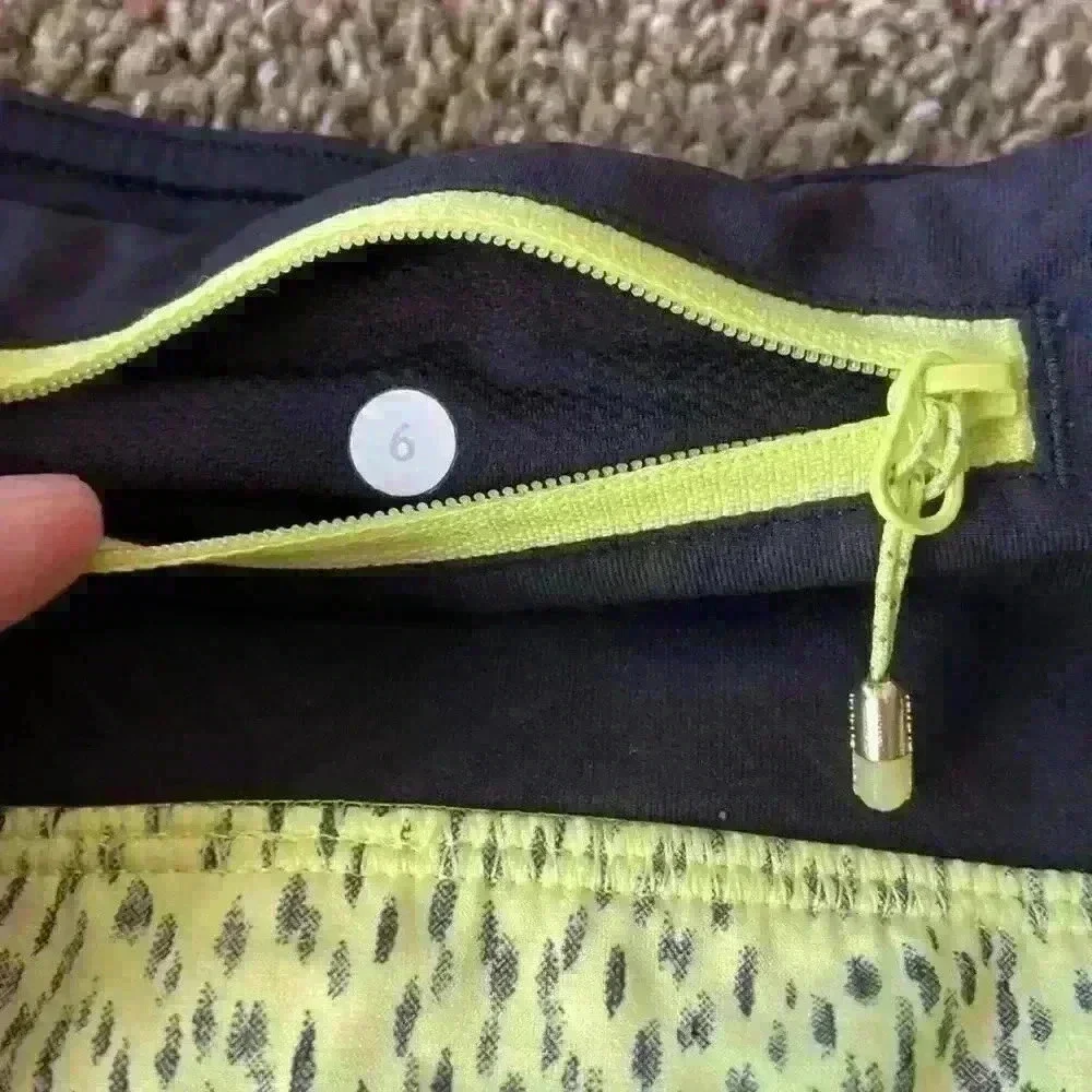Lululemon Neon Yellow Shorts